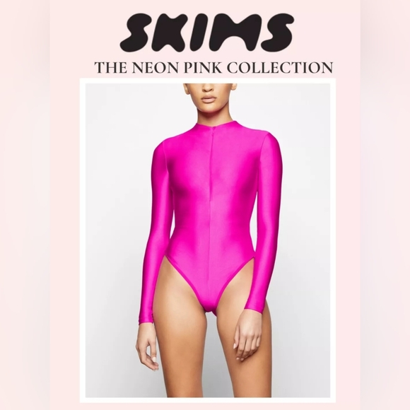 SKIMS Tops - SKIMS Disco Long Sleeve Bodysuit